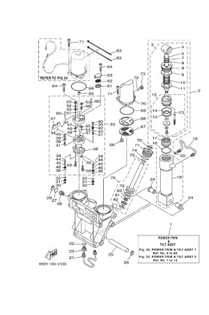 Diagram for POWER TRIM & TILT ASSY 1