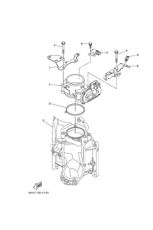 Diagram for THROTTLE BODY ASSY 1