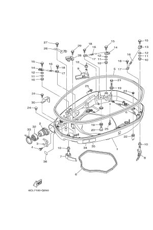 Diagram for BOTTOM COWLING 1