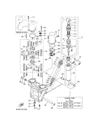Diagram for POWER TRIM & TILT ASSY 1