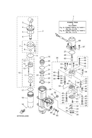 Diagram for POWER TRIM & TILT ASSY 1