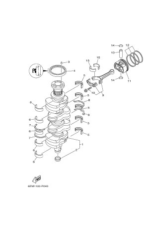 Diagram for CRANKSHAFT & PISTON