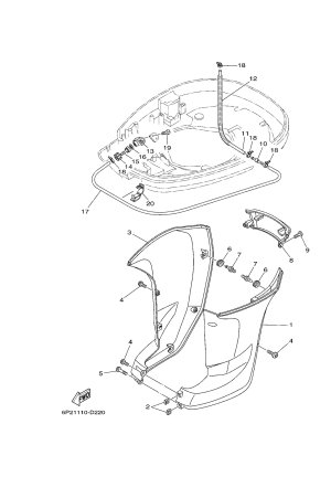 Diagram for BOTTOM COWLING 2