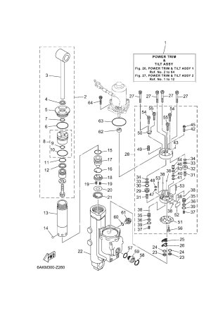 Diagram for POWER TRIM & TILT ASSY 1