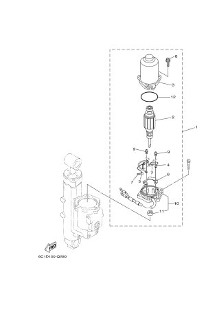 Diagram for POWER TRIM & TILT ASSY 2
