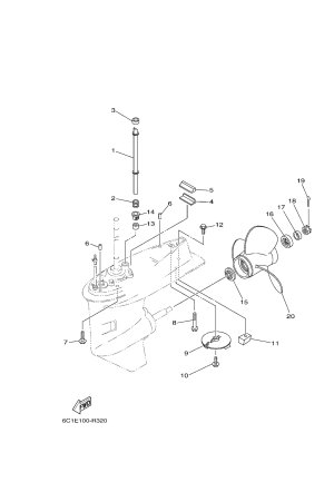 Diagram for LOWER CASING & DRIVE 2