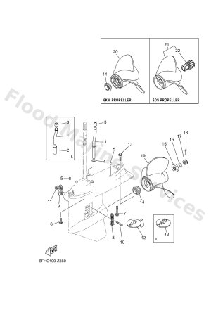 Diagram for LOWER CASING & DRIVE 2