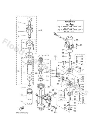 Diagram for POWER TRIM & TILT ASSY 1