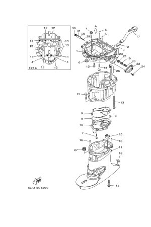 Diagram for UPPER CASING