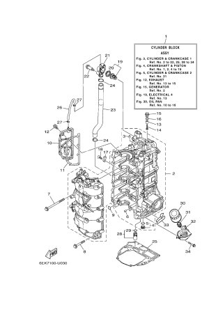 Diagram for CYLINDER & CRANKCASE 1
