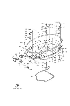 Diagram for BOTTOM COWLING 1