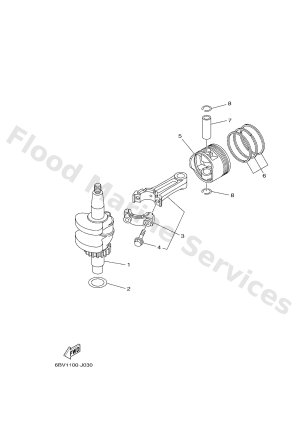 Diagram for CRANKSHAFT & PISTON