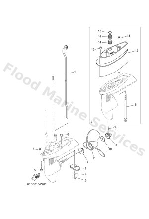 Diagram for LOWER CASING & DRIVE 2