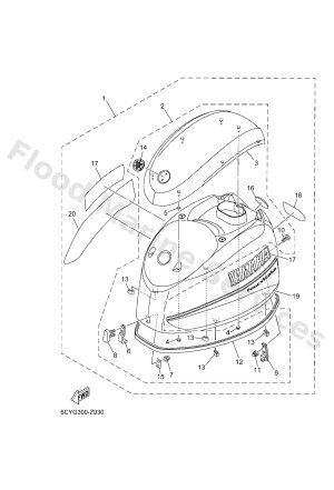 Diagram for TOP COWLING 2