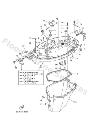 Diagram for BOTTOM COWLING 1