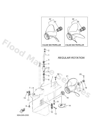 Diagram for LOWER CASING & DRIVE 2