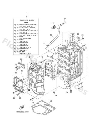 Diagram for CYLINDER & CRANKCASE 1