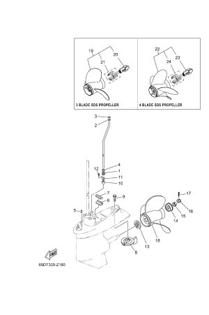 Diagram for LOWER CASING & DRIVE 2