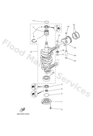 Diagram for CRANKSHAFT & PISTON