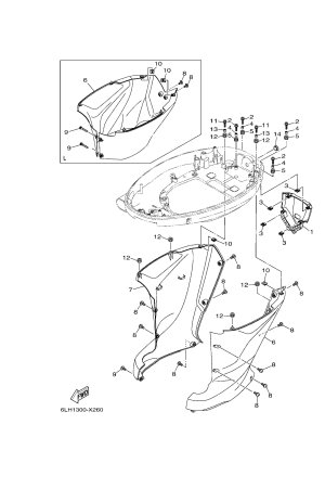 Diagram for BOTTOM COWLING 2