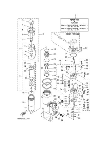 Diagram for POWER TRIM & TILT ASSY 1