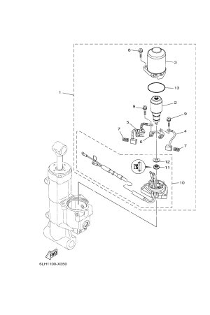 Diagram for POWER TRIM & TILT ASSY 2