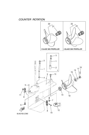 Diagram for LOWER CASING & DRIVE 4