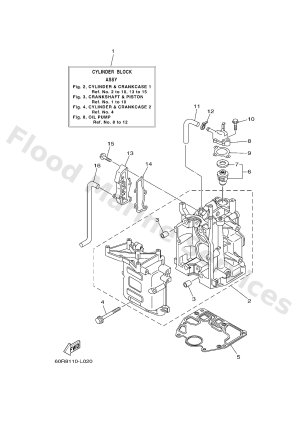 Diagram for CYLINDER & CRANKCASE 1