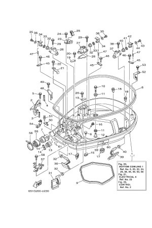 Diagram for BOTTOM COWLING 1