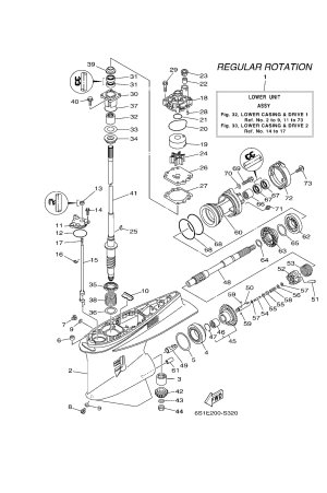 Diagram for LOWER CASING & DRIVE 1