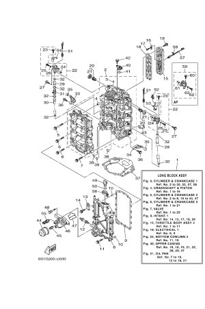 Diagram for CYLINDER & CRANKCASE 1