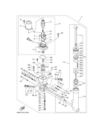 Diagram for POWER TRIM & TILT ASSY