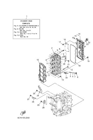 Diagram for CYLINDER & CRANKCASE 2