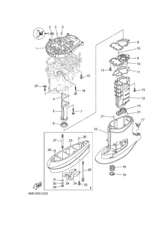 Diagram for UPPER CASING