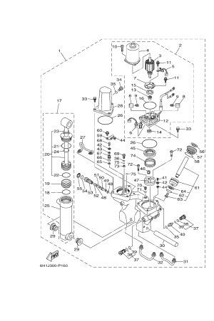 Diagram for POWER TRIM & TILT ASSY
