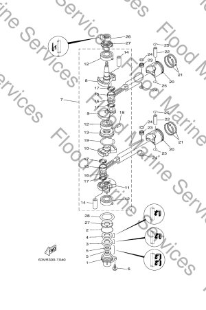 Diagram for CRANKSHAFT & PISTON