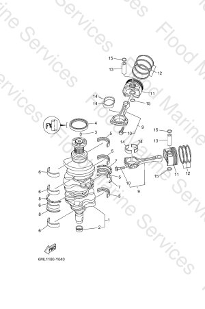 Diagram for CRANKSHAFT & PISTON