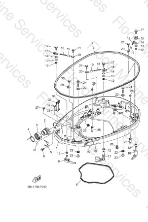 Diagram for BOTTOM COWLING 1