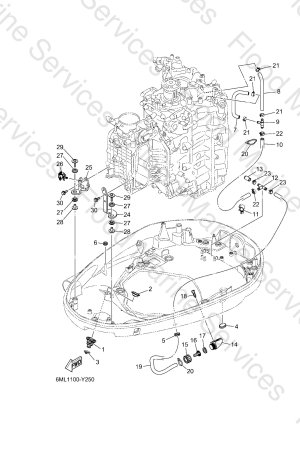 Diagram for BOTTOM COWLING 2