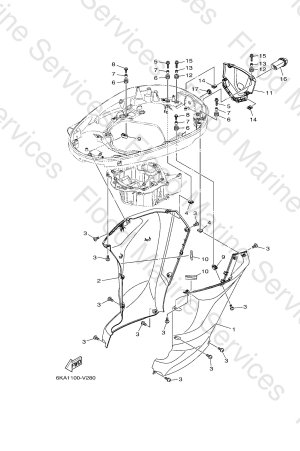 Diagram for BOTTOM COWLING 3