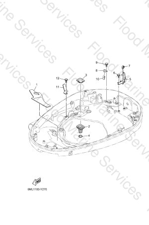 Diagram for BOTTOM COWLING 4