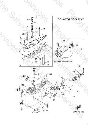Diagram for LOWER CASING & DRIVE 4