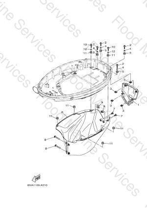 Diagram for BOTTOM COWLING 2