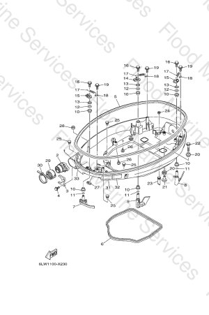 Diagram for BOTTOM COWLING 1