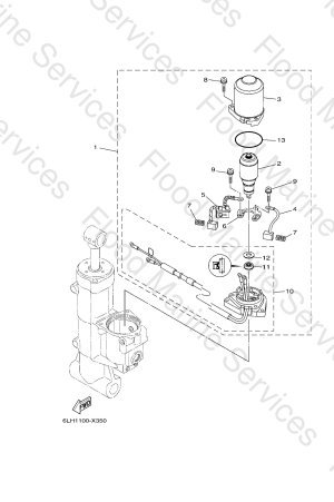 Diagram for POWER TRIM & TILT ASSY 2
