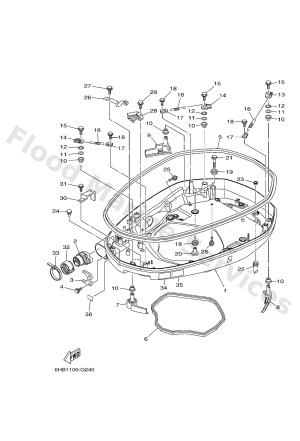 Diagram for BOTTOM COWLING 1