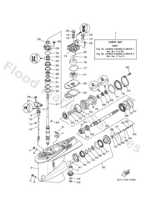 Diagram for LOWER CASING & DRIVE 1