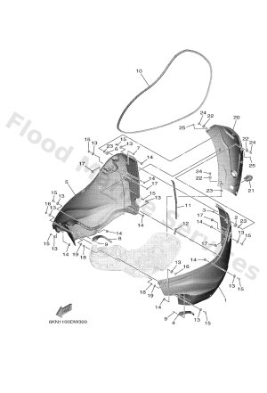 Diagram for BOTTOM COWLING 2