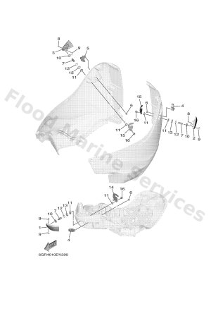 Diagram for BOTTOM COWLING 3