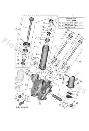 Diagram for POWER TRIM & TILT ASSY 1